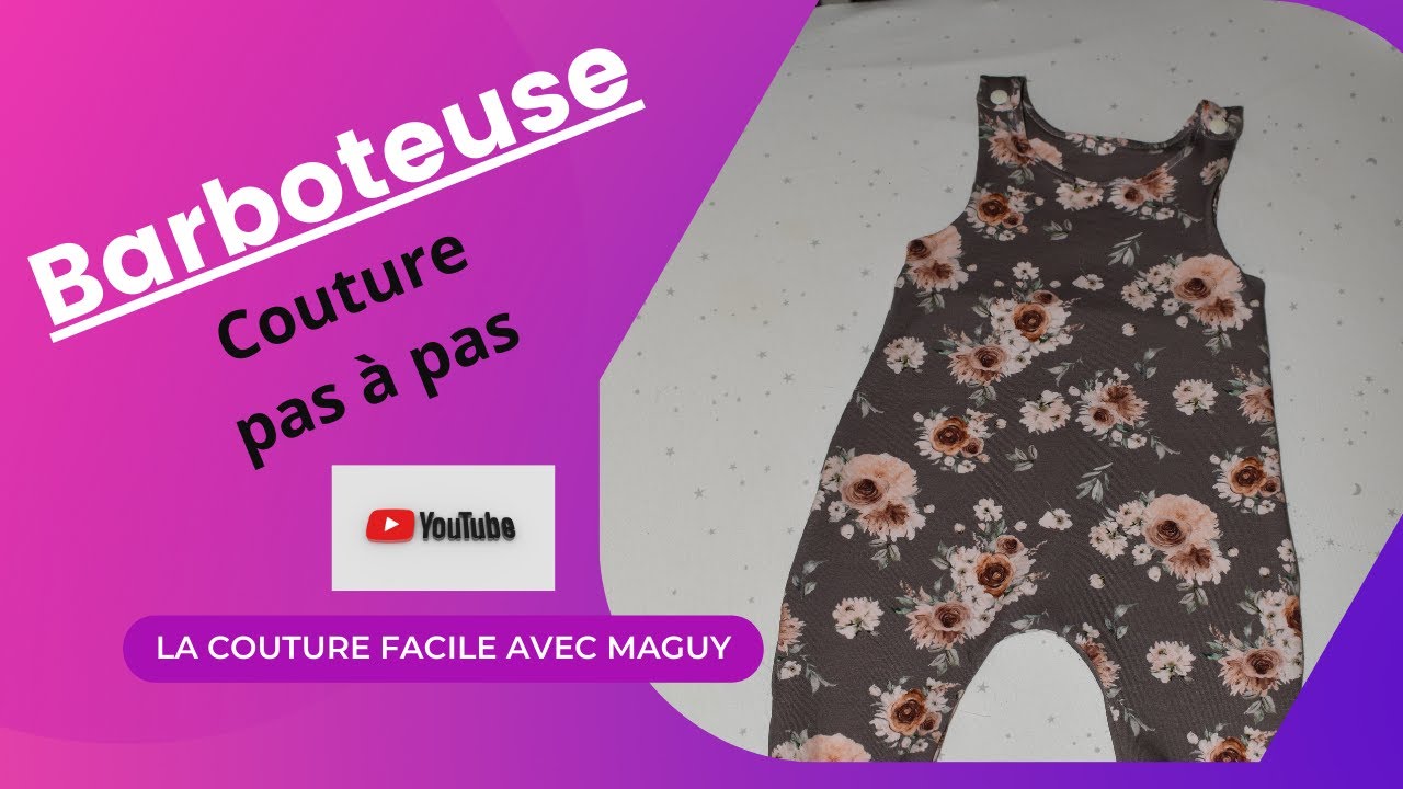 Couture: Barboteuse, salopette bébé