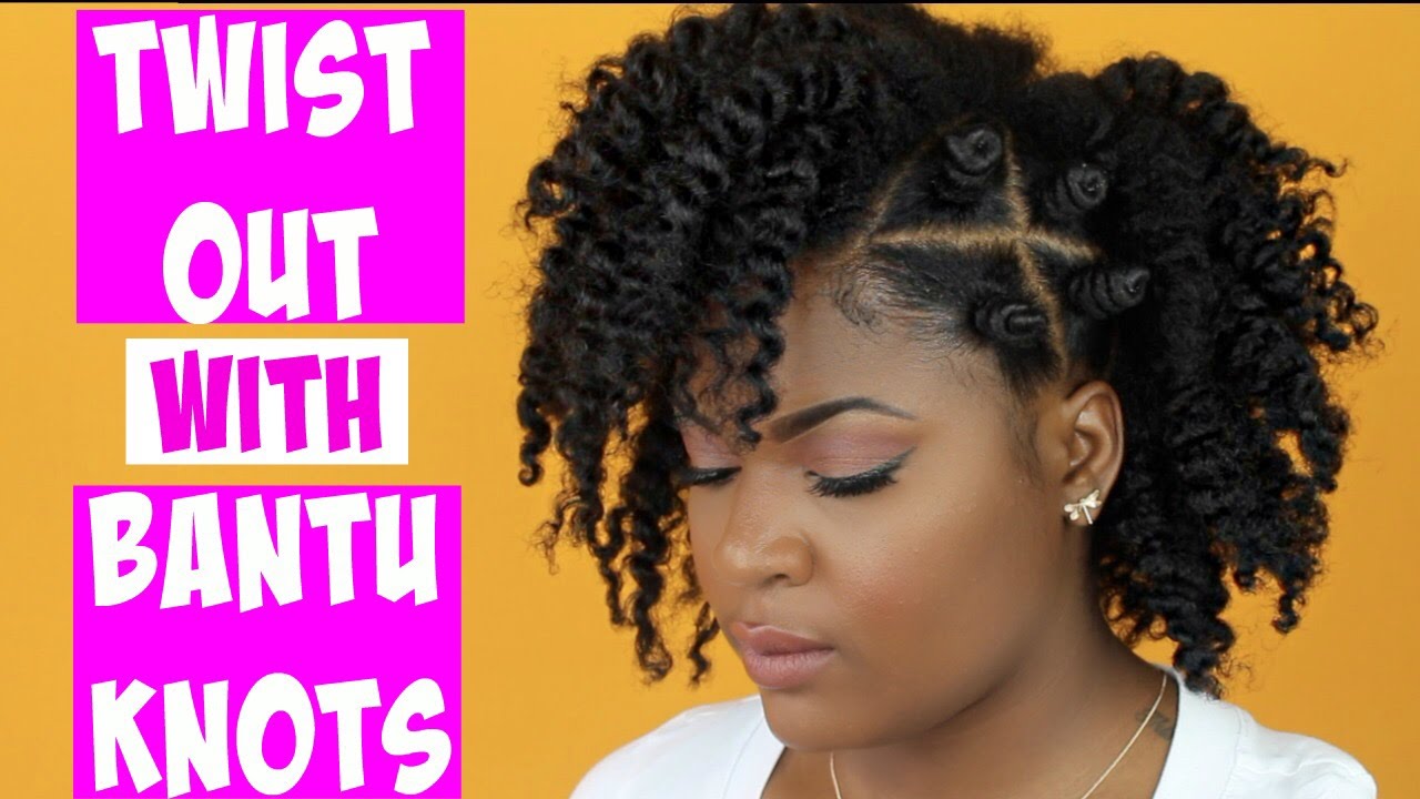 How To:Twist Out With Bantu Knots/Natural Style | #trophdophwantsthatlook 🏆