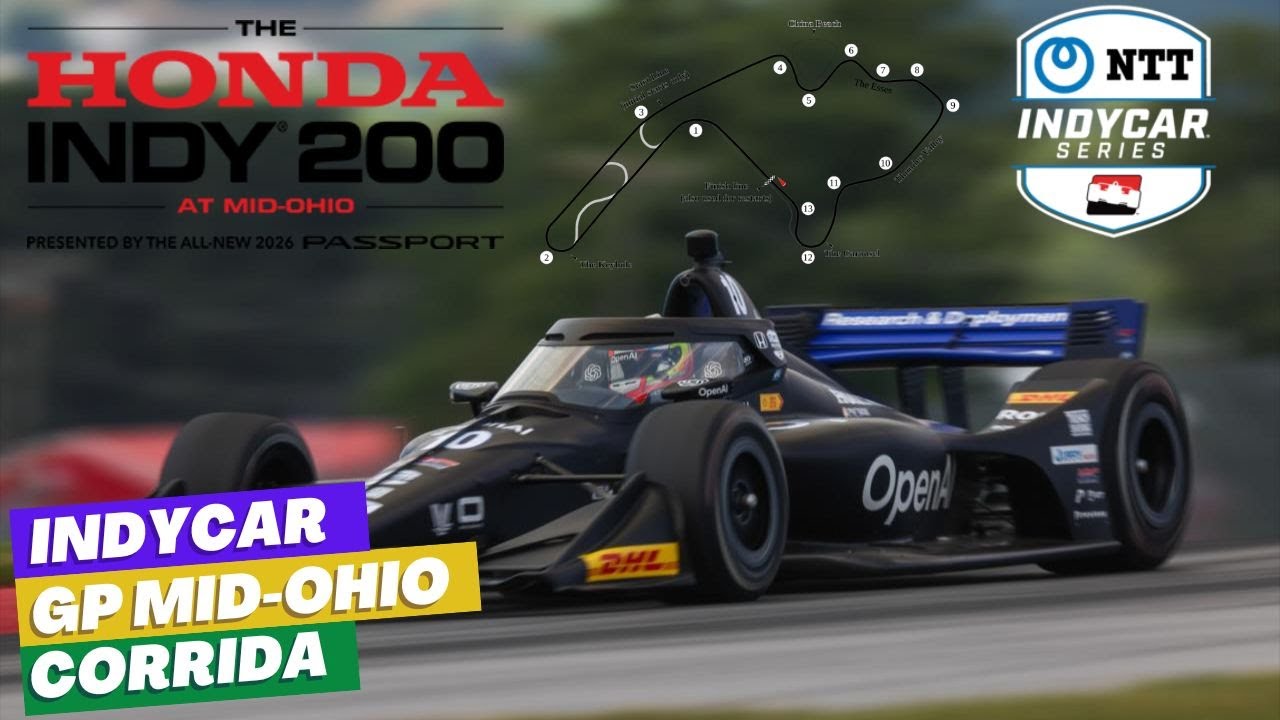 FORMULA INDY 2025 GP DE MID-OHIO CORRIDA #indycar