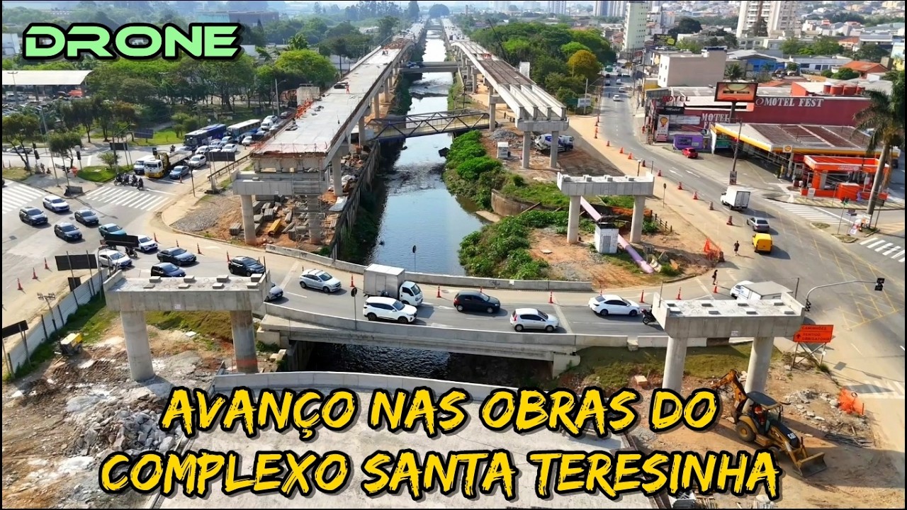Extra! Drone mostra o progresso de uma grande obra em Santo André: o Complexo Santa Teresinha - SP