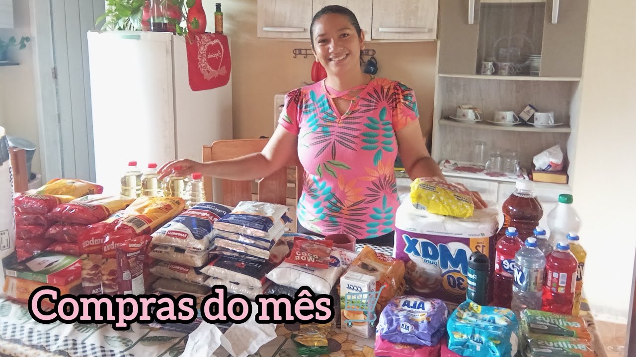 Depois de três meses Deus nos deu condições de fazer as compras do mês,gratidão 🙏🙌