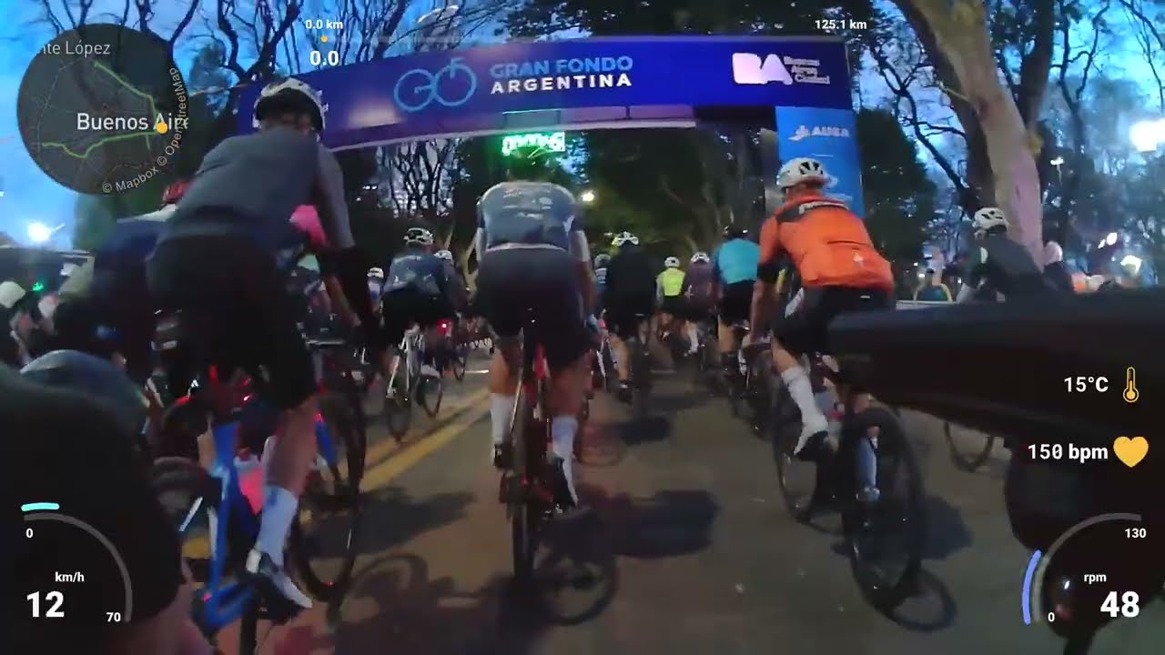 2025-10-12 Carrera Gran Fondo Argentina 2025 Camara Delantera Ciclismo Ruta 125km. Master B1