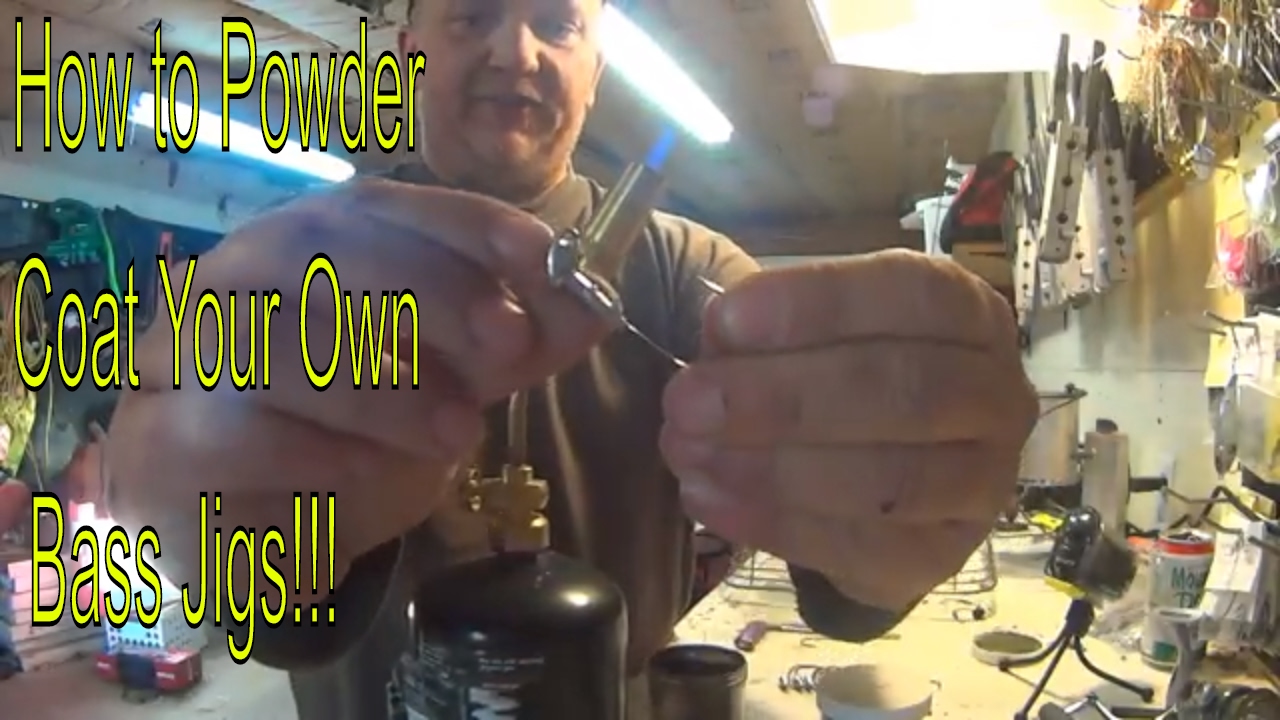 How To Powder Paint Bass Jigs the right way!!
