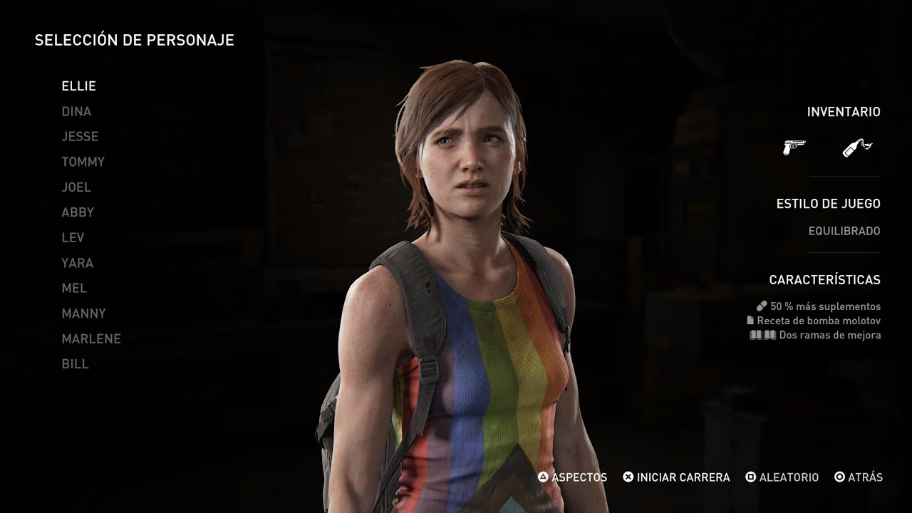 The Last of Us Part II Remastered Sin Retorno con Ellie con aspecto de camiseta sin mangas