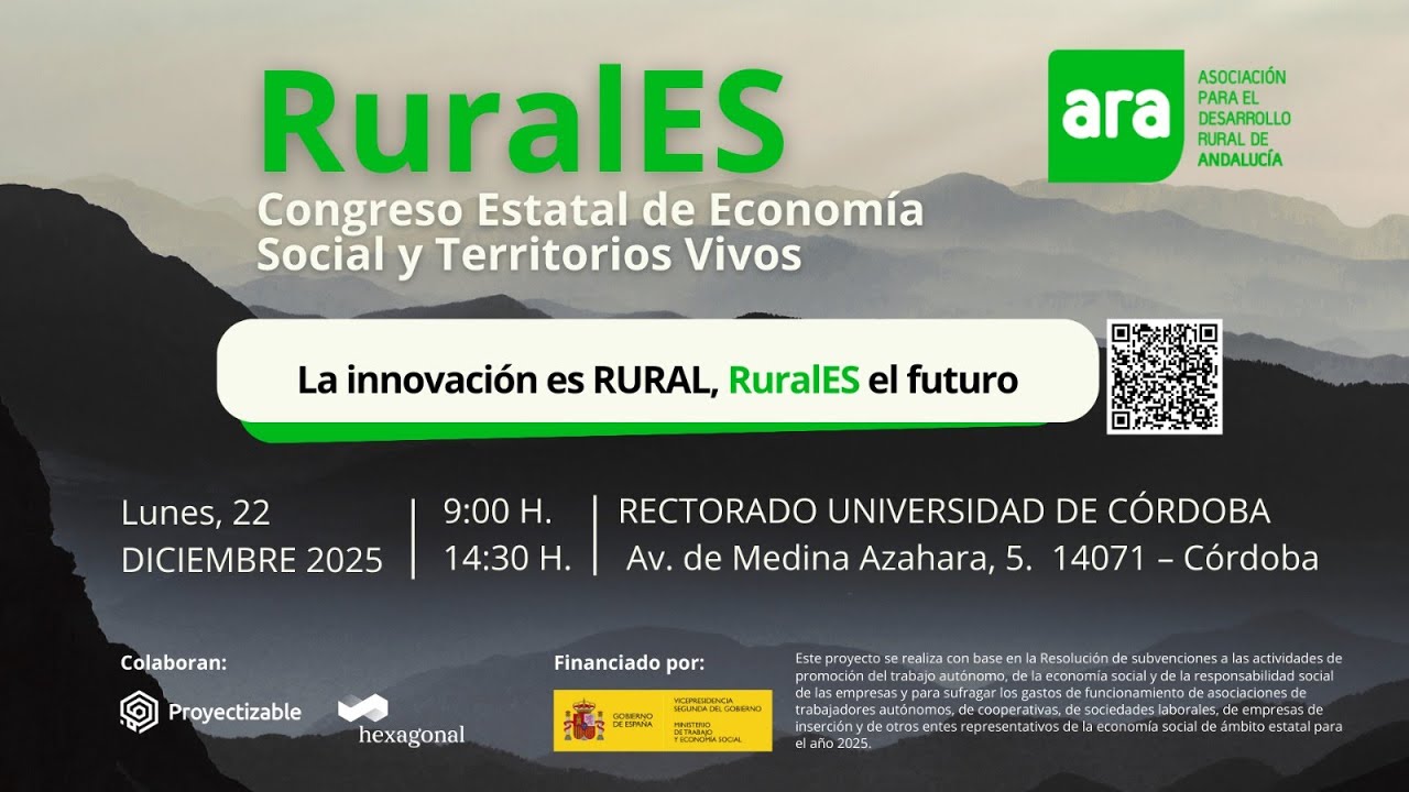 RURALES, I CONGRESO ESTATAL DE ECONOMÍA SOCIAL Y TERRITORIOS VIVOS