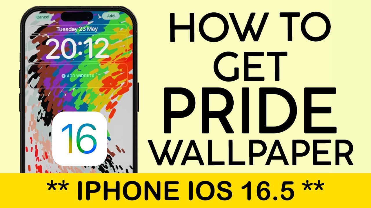 How to Get The Pride Wallpaper on iPhone iOS 16.5 | LGBTQ+ Wallpaper (2023)
