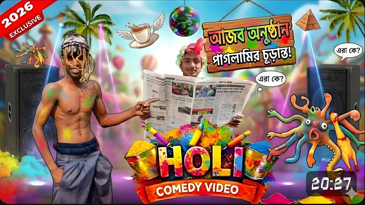 আজব অনুষ্ঠান #holi_comedy_video​  #bonglucha​  #bangla_funny_video​  #bonglucha_funny_video​