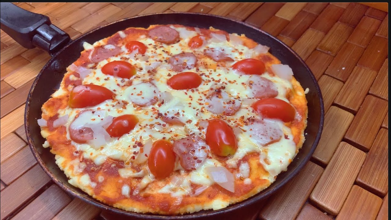 NO EGGS KETO COCONUT PIZZA IN A PAN | GLUTEN FREE