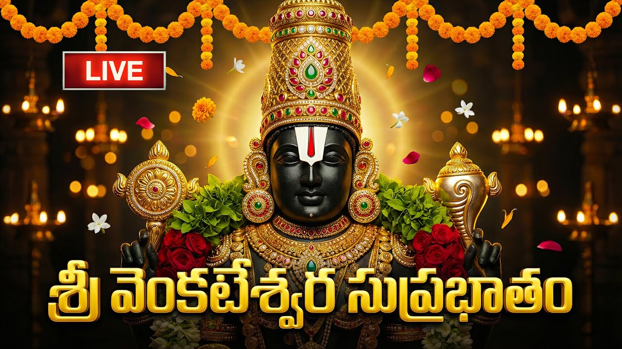 🔴LIVE: శనివారం వెంకటేశ్వర సుప్రభాతం వింటే మీరు ధనవంతులు అవుతారు | Venkateswara Suprabhatam Telugu