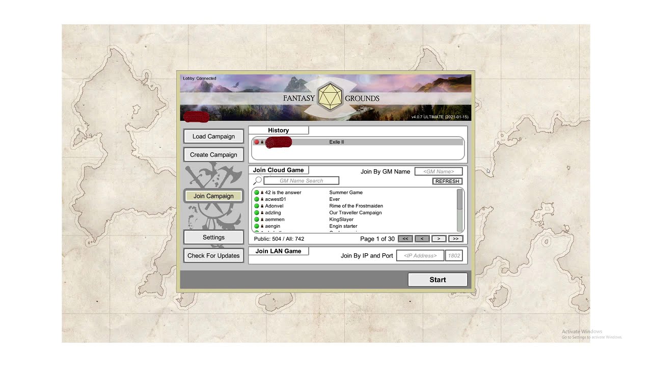 FGU Join / Create Campaign + Initial Setup for Players & GMs | Fantasy Grounds Unity