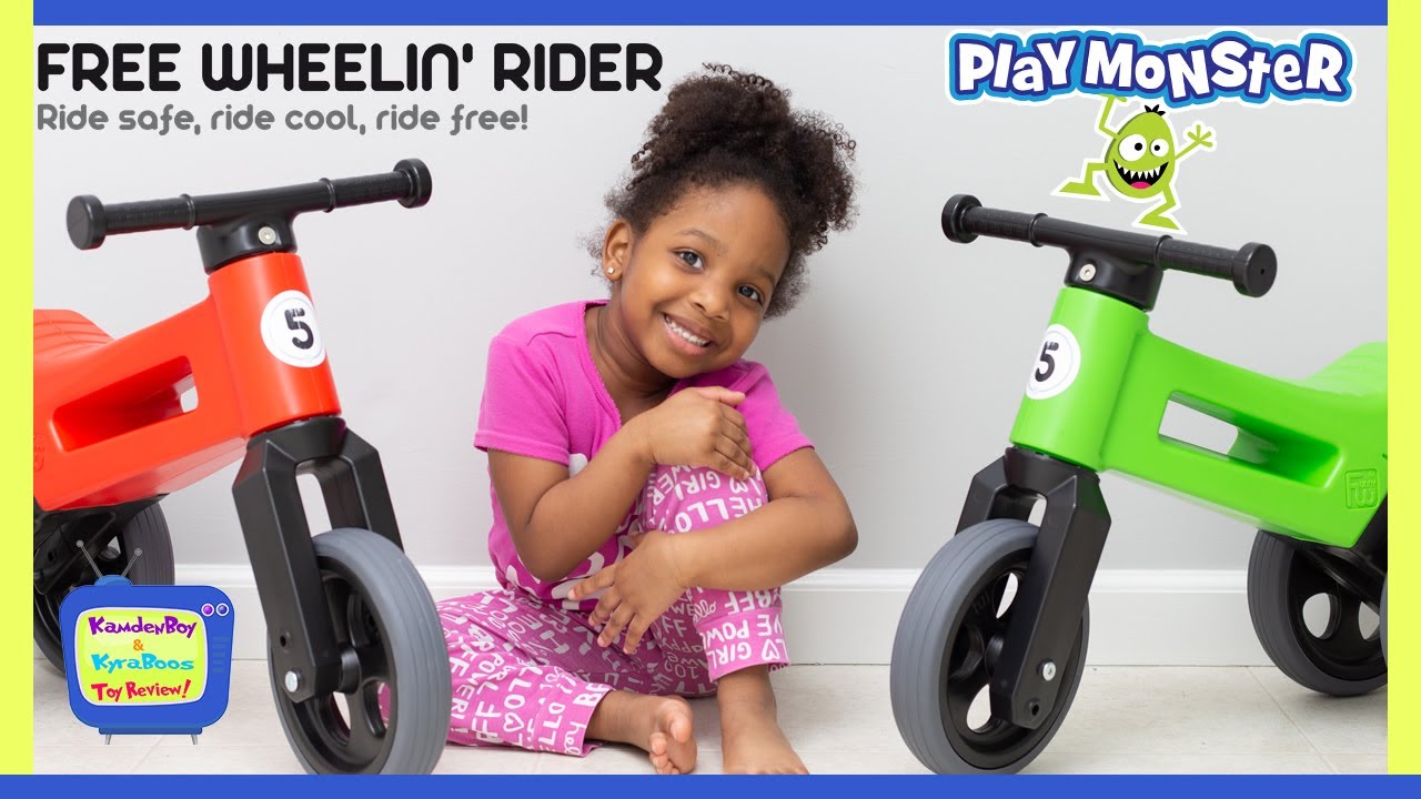 Fun Free Wheelin | Kyraboo vs Kamdenboy Playmonster Balance Bike Race