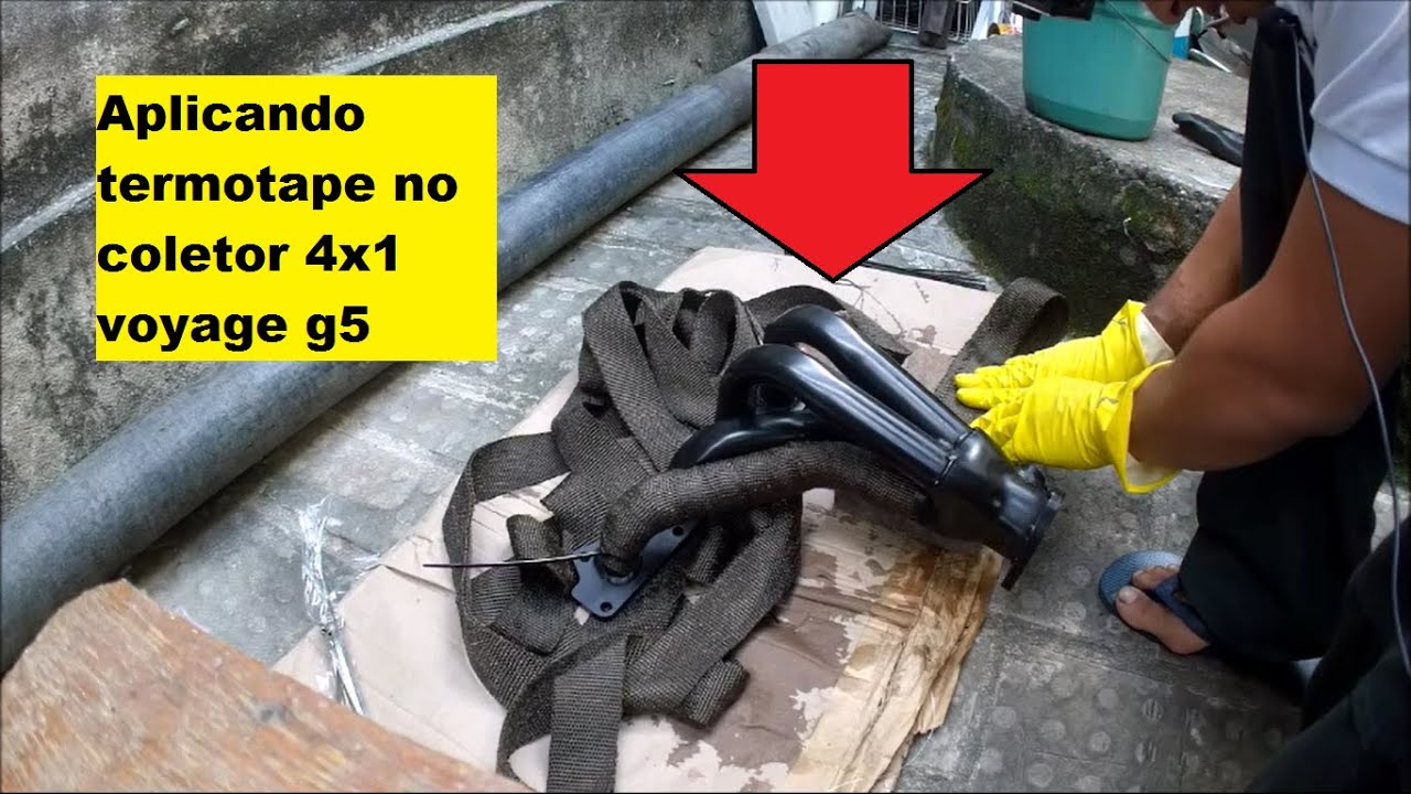 como aplicar Termotape coletor dimensionado 4x1 Voyage g5