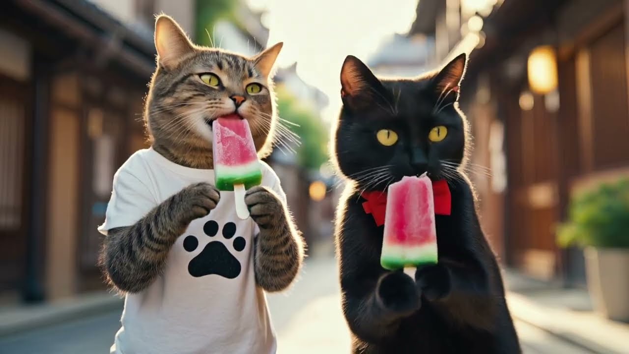 【単発バイト猫のハル】ハルの夏🍉ショートまとめ！Haru the Part-Time Cat: Haru's Summer 🍉 Short Compilation!