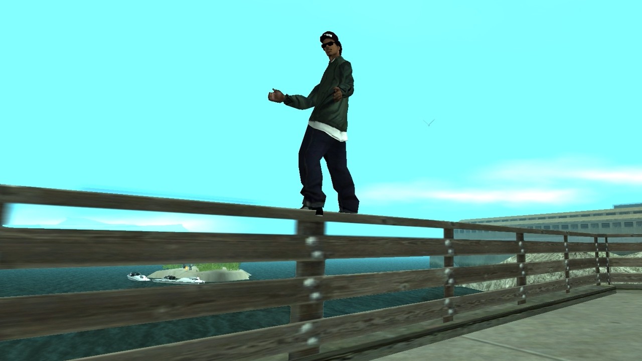 Вот как Си-Джей расправился с Ти-Боуном и Райдером на пирсе № 69 в GTA San Andreas.