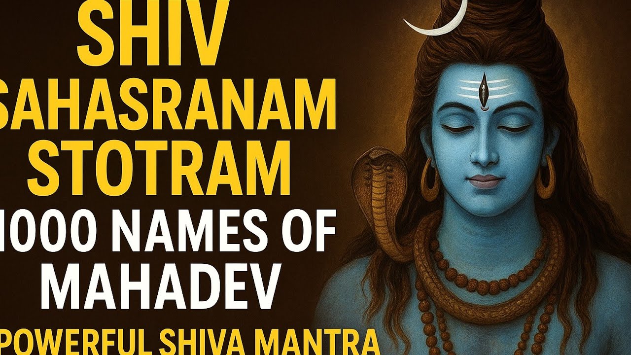 Shiv Sahasranam Stotram | शिव सहस्रनाम स्तोत्र | Lord Shiva 1000 Names | Powerful Mahadev Mantra