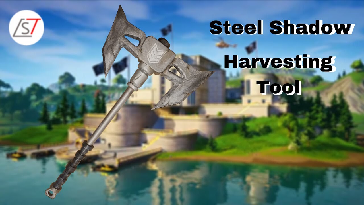 Creating the (Steel Shadow Harvesting Tool) from Fortnite Battle Royale ⛏ 🎨