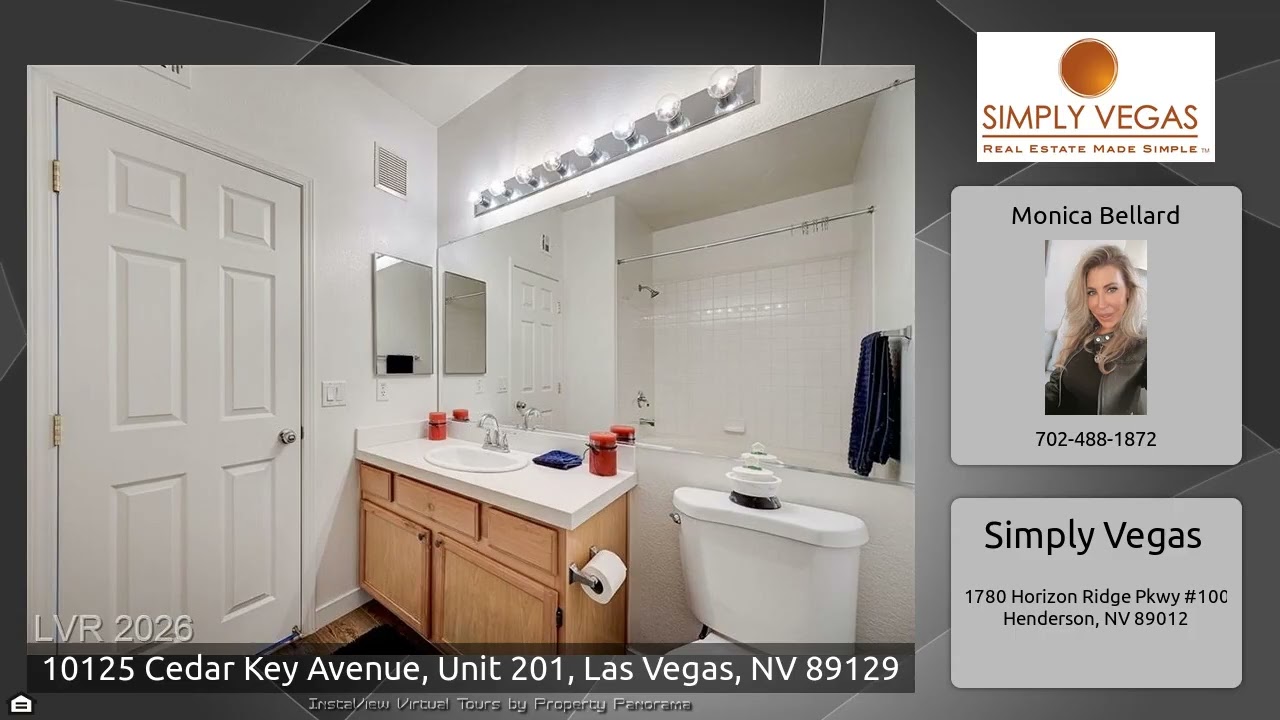10125 Cedar Key Avenue,# 201, Las Vegas, Nevada 89129, 2-bedrm, 2-bath condo in Scenic Lone Mountain
