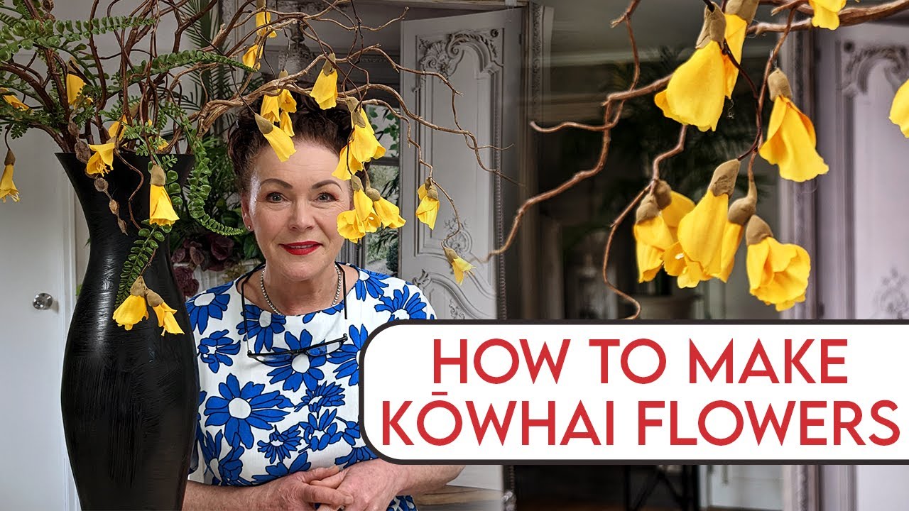 How to make artificial Kōwhai flowers – from New Zealand!