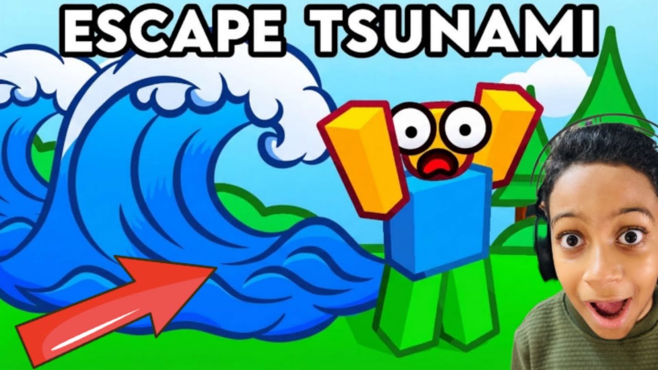 عوده لعبة روبلكس ولعبت ماب الهروب من التسونامى  ESCAPE TSUNAMI FOR BRAINROTS