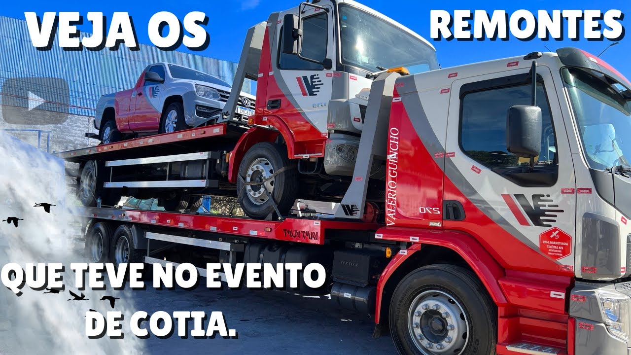 FAZENDO O REMONTE No ENCONTRO DE GUINCHEIROS | Só remonte top nos Caminhões Guincho Plataforma.