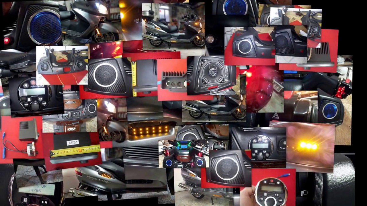 tuning burgman 650 kit audio y leds