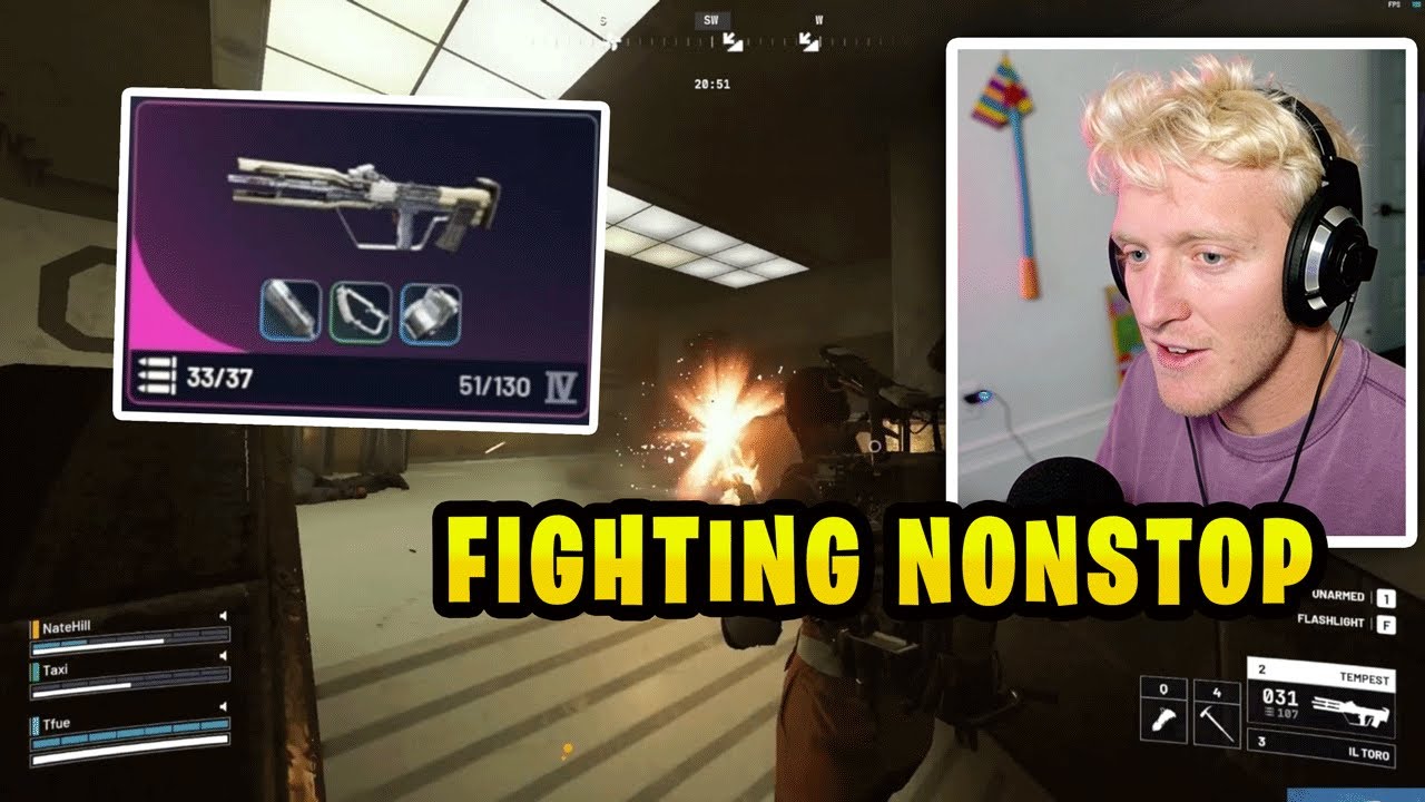 Tfue Tries Tempest in the Stella Montis Night Raid in the New Update