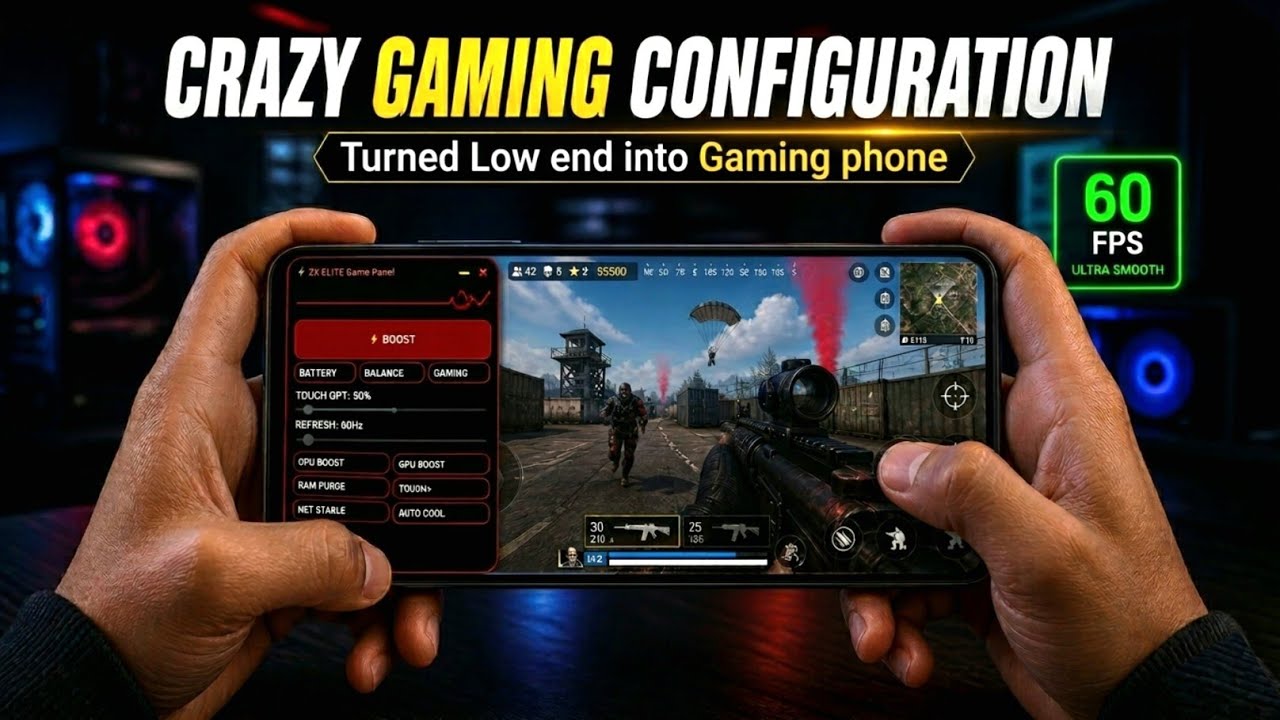 Безумная игровая конфигурация! Преврати слабый телефон в игровой | Повысь FPS в любых играх
