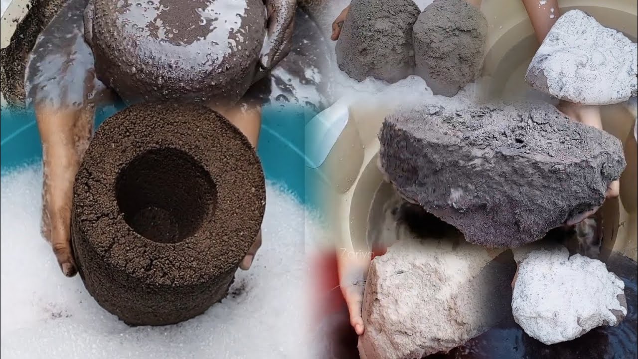 @asmrfuncreation6512 Your Request done ⌚~Black Textures Water Crumbling ~@zariyaasmr ~SatysfyingAsmr