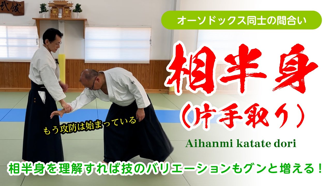 様々な技のベースになる「相半身（片手取り）」#合気道 #相半身