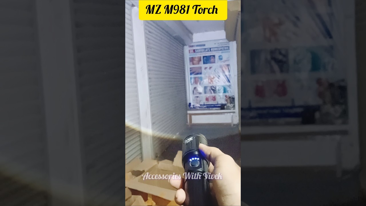 MZ M981 Powerful Torch Light @AccessoriesWithVivek #mztorch #torch #besttorch #viralshort #shorts