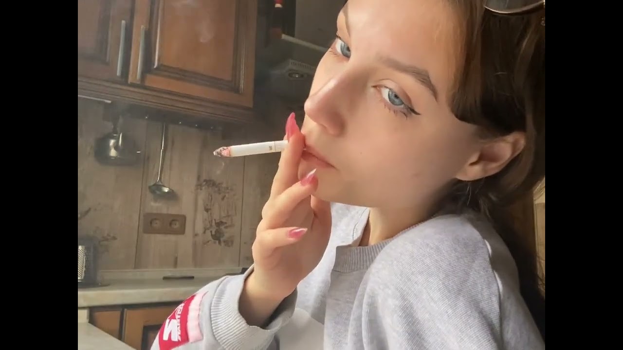 Beautiful smoking girl