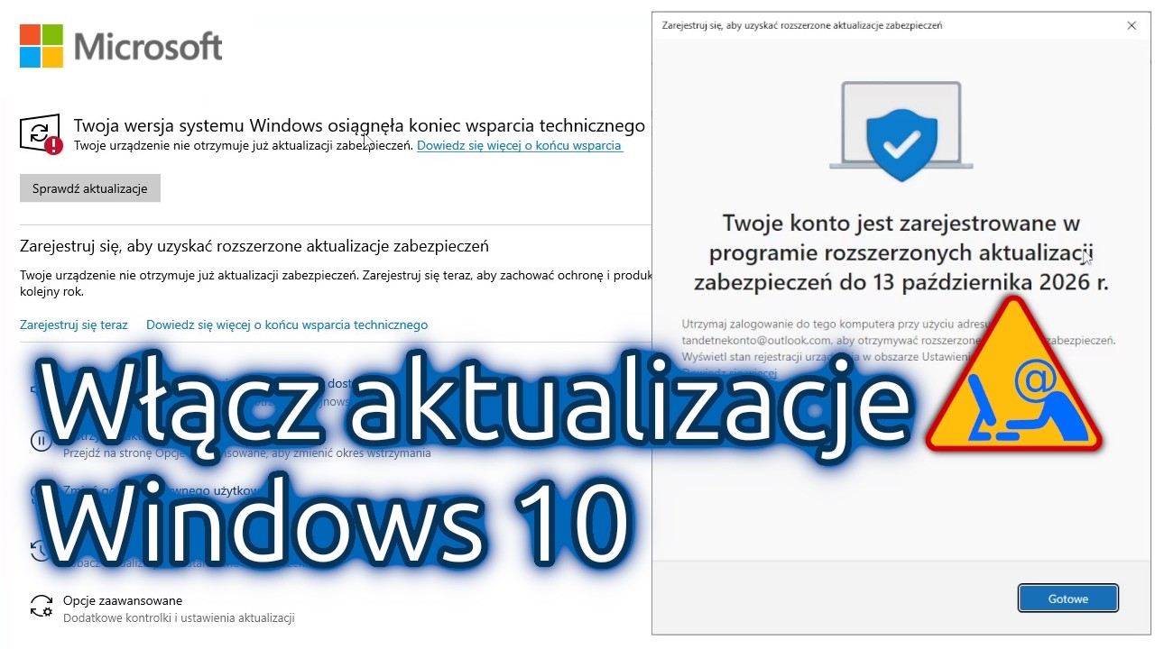 Włącz rozszerzone aktualizacje Windows 10
