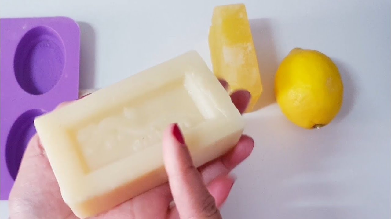 Jabón casero de limón para eliminar manchas y cicatrices.
