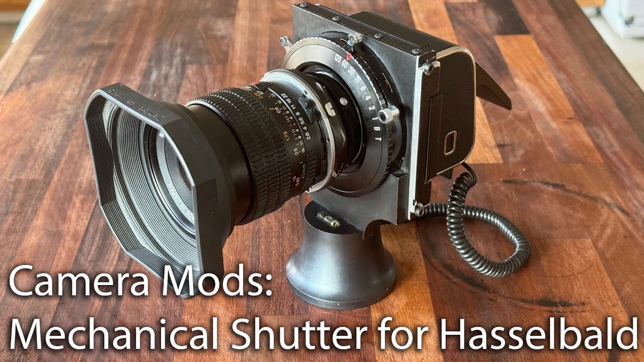 Hacking an old Kapture Group camera (Nikon lens to Hasselblad back) to update it for 2024.