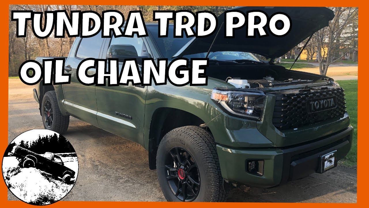 How To Change Oil in Toyota Tundra TRD Pro | Army Green Tundra
