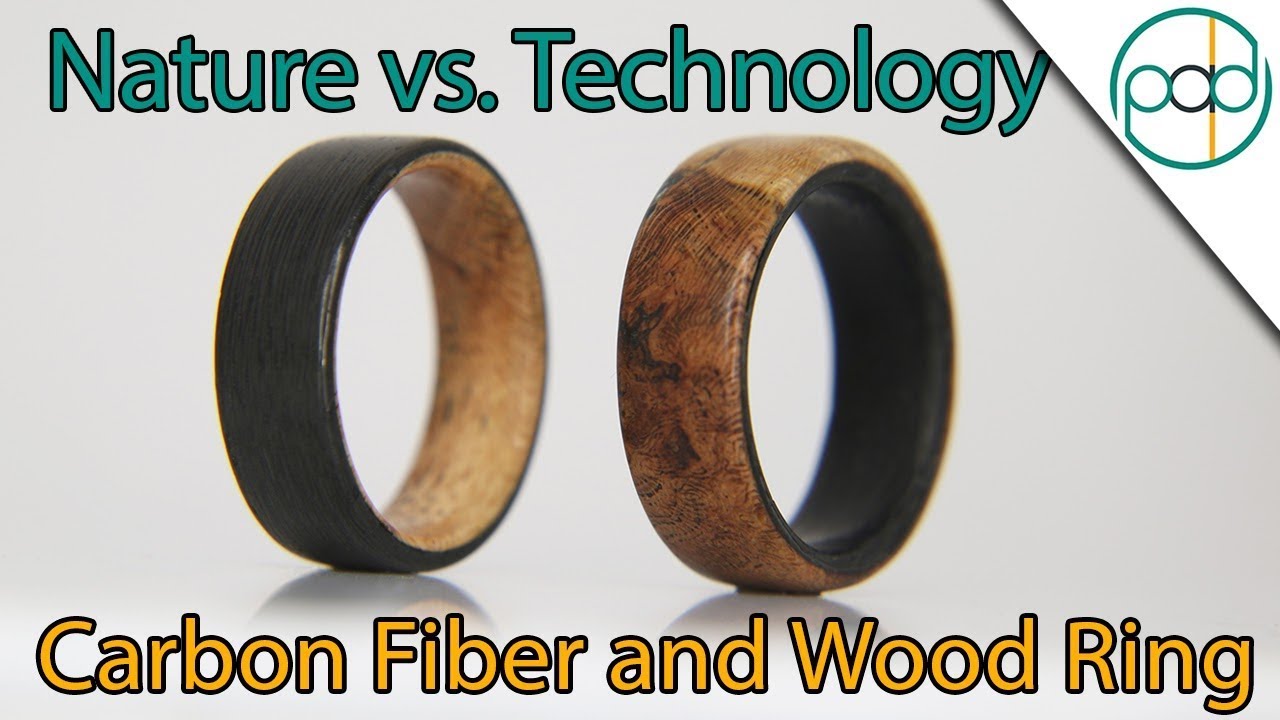 Technology Vs. Nature: Making a Carbon Fiber and Wood Ring