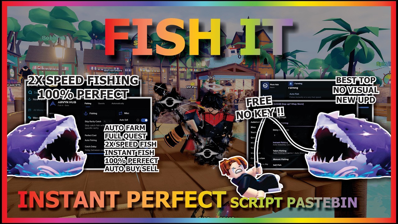 FISH IT Script Pastebin 2026 AUTO FARM, 2X SPEED, PREFECT, INSTANT FISHING, UNDETECTED (NO KEY) ☄️🐟