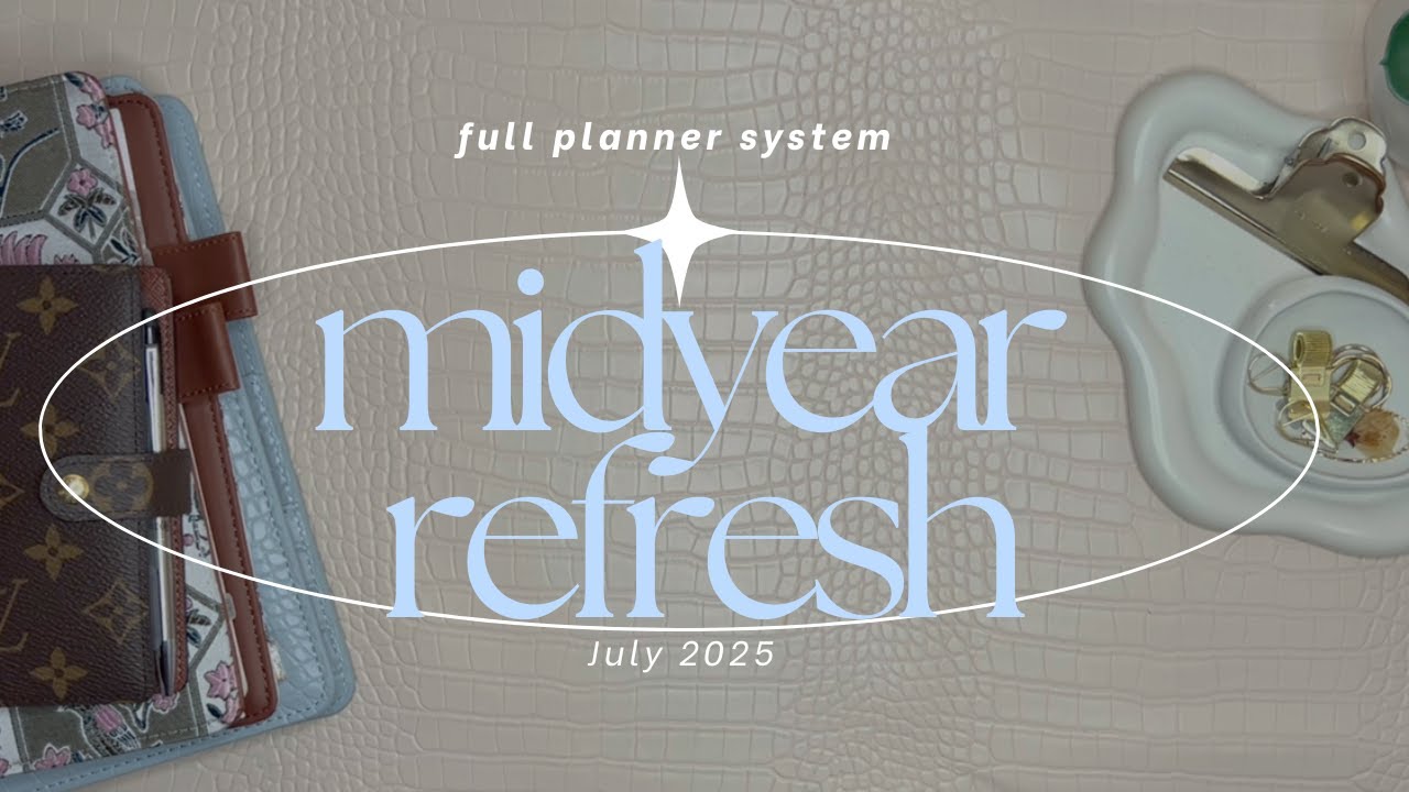 2025 midyear planner system refresh | new covers, colors + vibes!