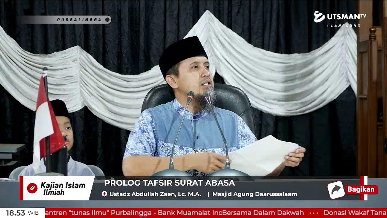 LIVE  Islam Memuliakan Penyandang Disabilitas - Ustadz Abdullah Zaen, Lc. M.A.