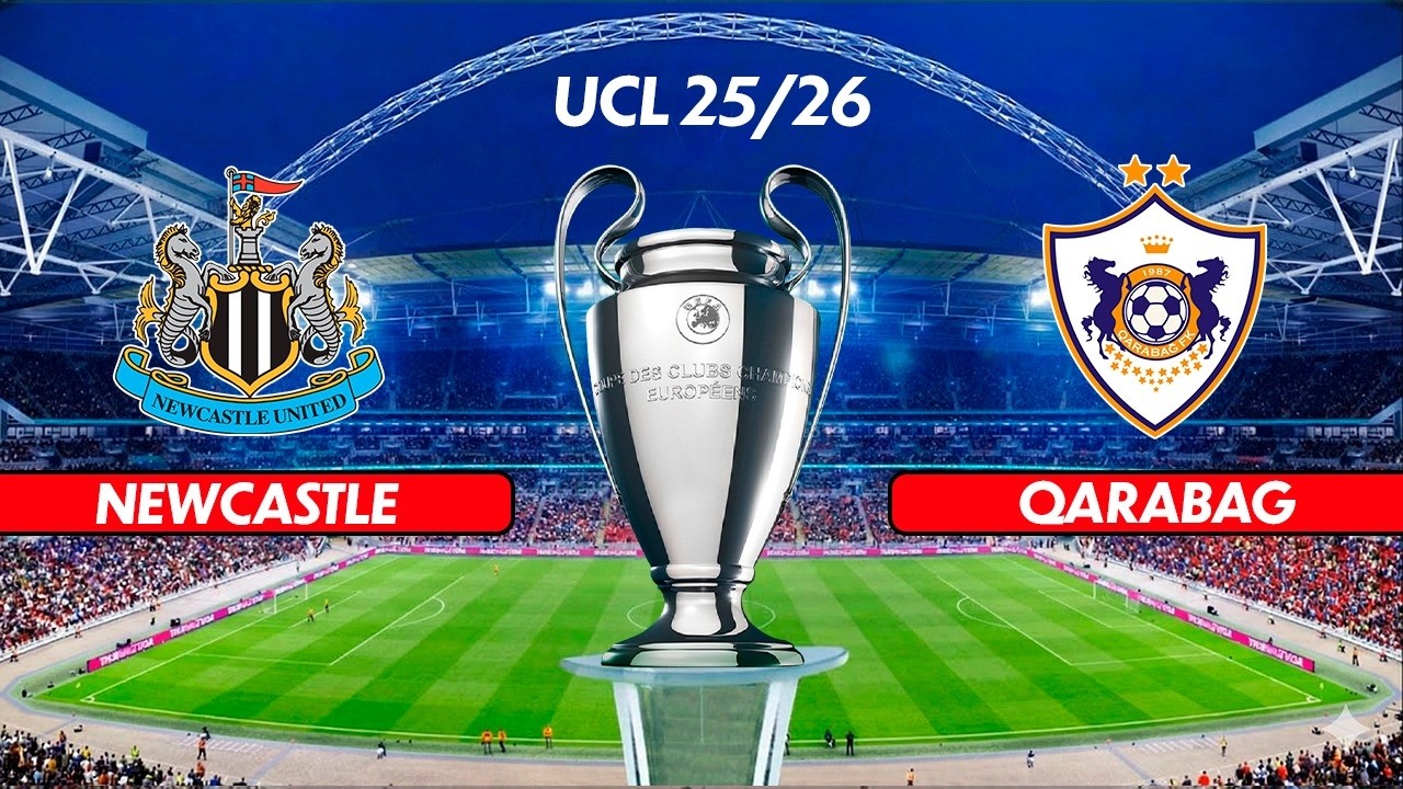 NEWCASTLE vs. QARABAG - UEFA Champions League 25/26 | Full Match All Goals | Simulation PES