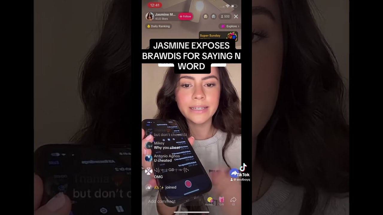 JASMINE EXPOSES BRAWADIS SAYING N WORD #brawadis #jasmine #breakup #exposed