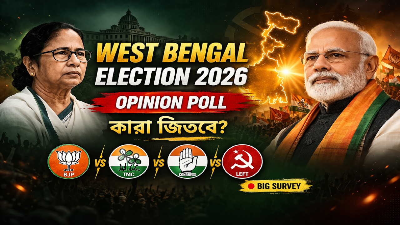 West Bengal Assembly Election 2026 Opinion Poll 🔥 Who Will Win? | BJP vs TMC vs Congress |