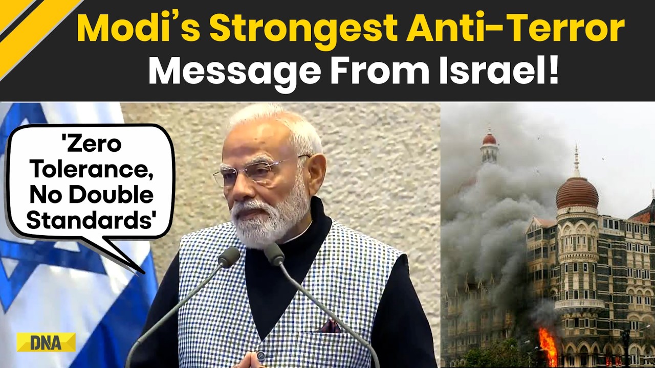 PM Modi In Israel: 'No Cause Can Justify Murder Of Civilians' Modi's Strongest Anti-Terror Message