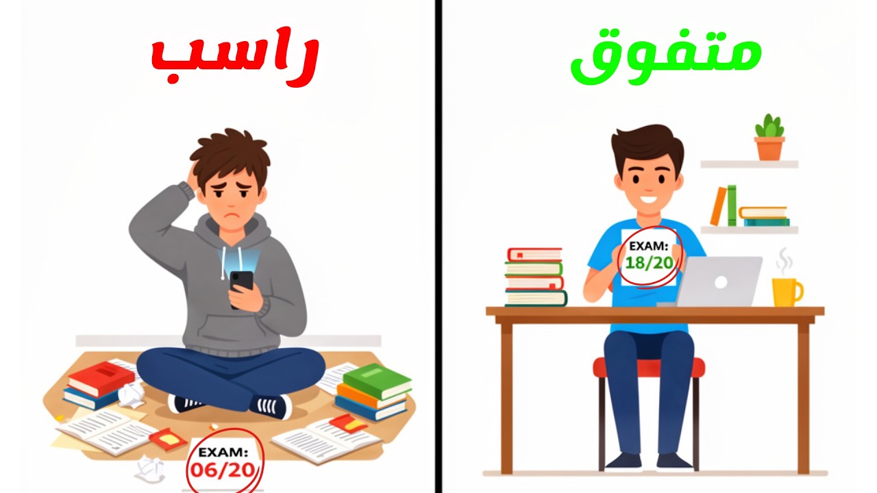 كيف ترفع معدلك بسرعة؟🧠.. نظام دراسي ذكي ينقلك من 06 إلى 18 | طرق مذاكرة فعالة