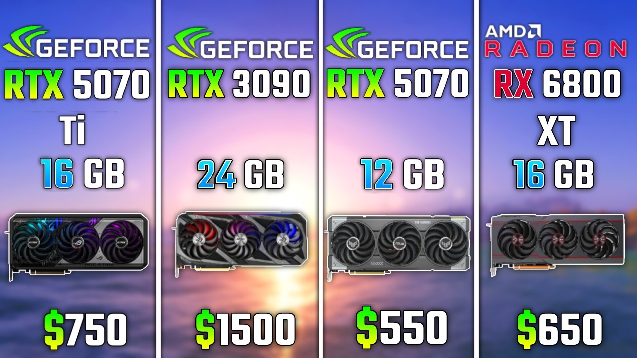 RTX 5070 Ti против RTX 3090 против RTX 5070 против RX 6800 XT | Тест в 6 играх