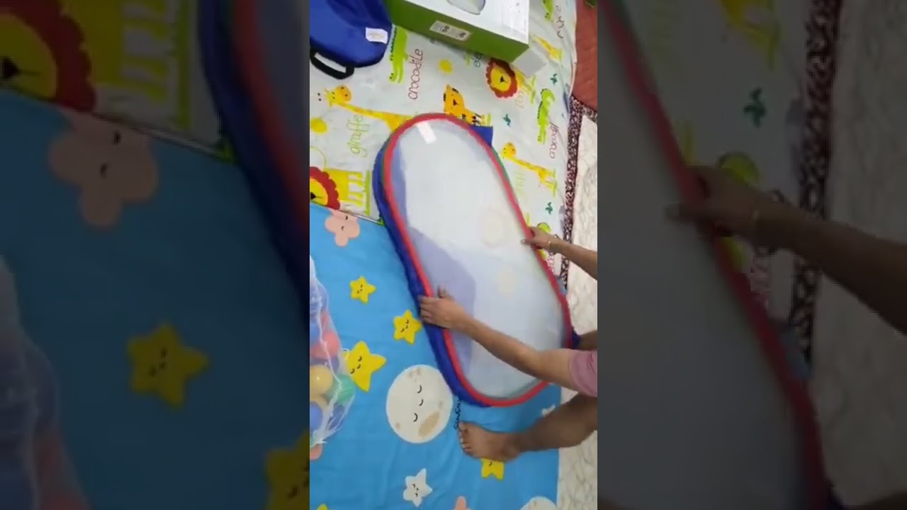 Folding Hamleys baby ball zone || how to fold ball pit #hamleys #ballpit #indianyoutuber