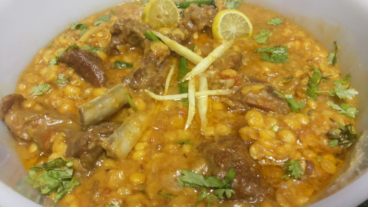 Chanay Ki Daal Aur Gosht / Mutton Curry with Gram Lentils ( Cooking With Fouzia )