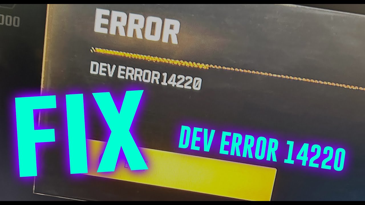 HOW TO FIX DEV ERROR 14220 ON PC!  (BLACK OPS 6) - METHOD 1