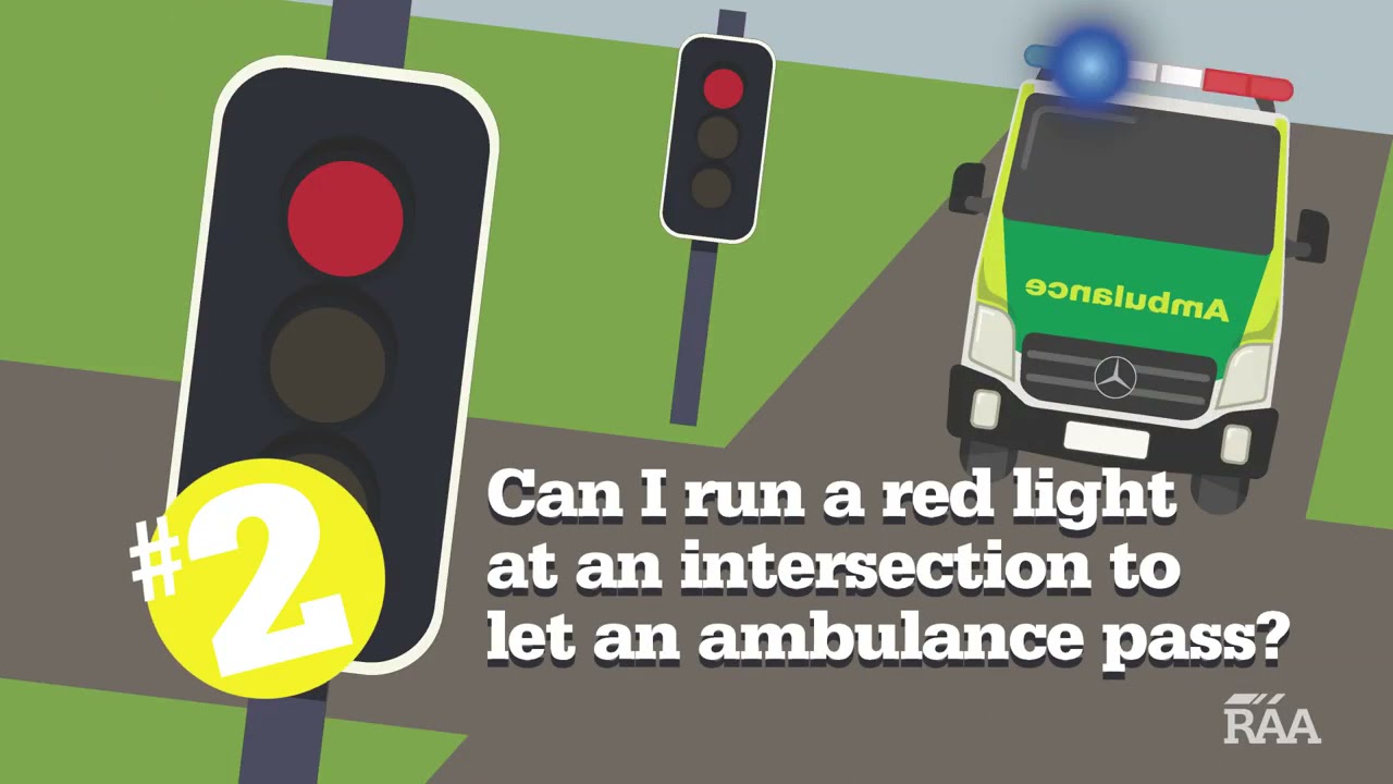 THREE TRICKY Rules: Emergency vehicles, Red-light Camera and Traffic Lights NOT working