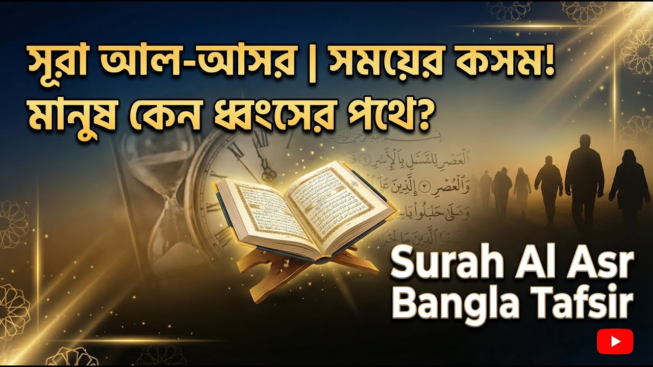 সূরা আল-আসর | সময়ের কসম! মানুষ কেন ধ্বংসের পথে? | Surah Al Asr Bangla Tafsir  |  Quran  | SHIFA